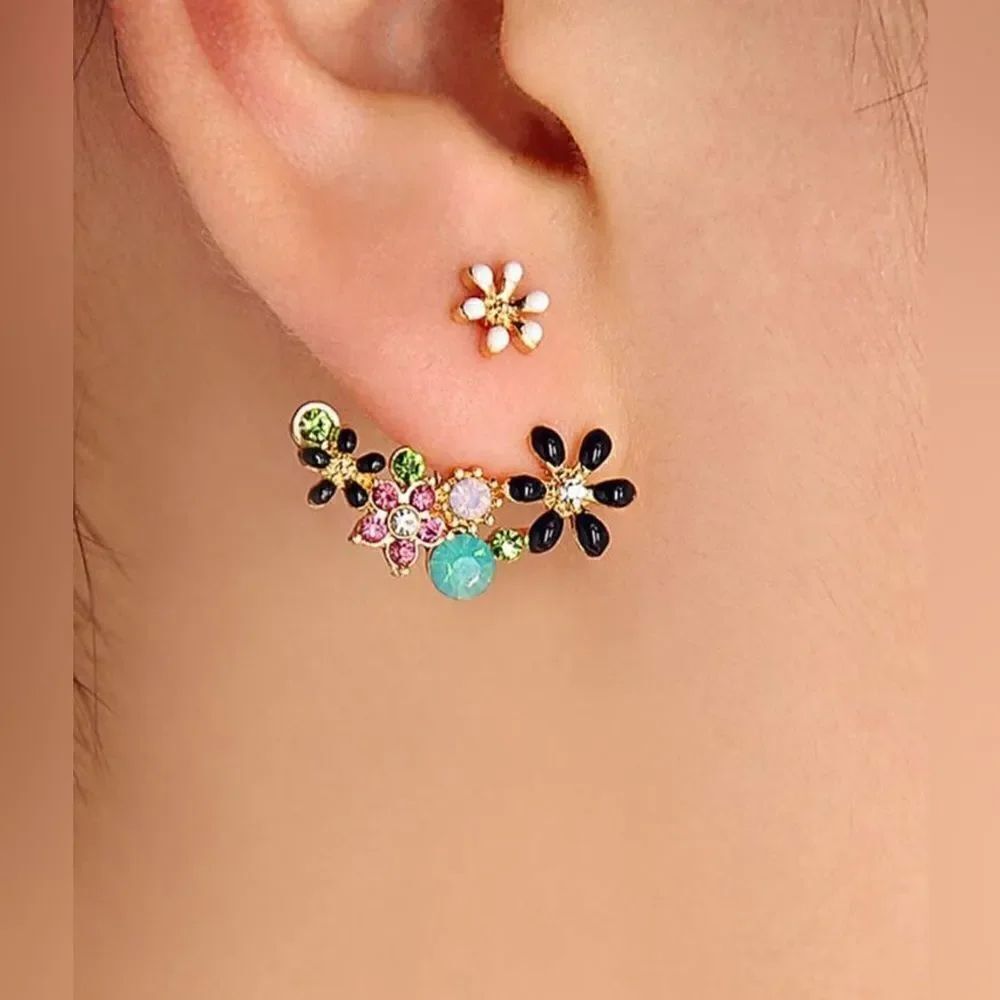 boho flower earrings A526